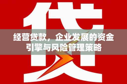 晋州经营贷款，企业发展的资金引擎与风险管理策略