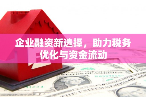 晋州企业融资新选择，助力税务优化与资金流动