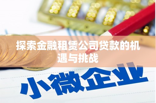 晋州探索金融租赁公司贷款的机遇与挑战