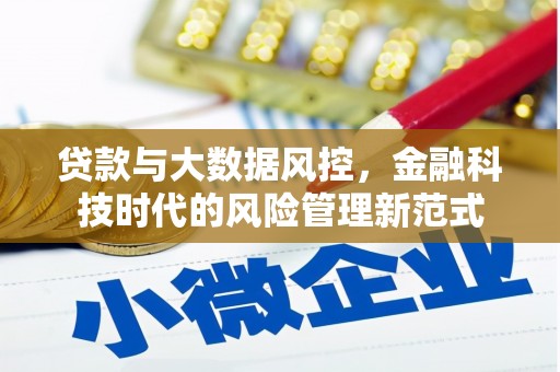 晋州贷款与大数据风控，金融科技时代的风险管理新范式