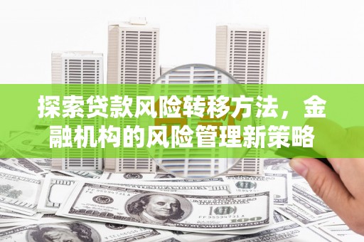 晋州探索贷款风险转移方法，金融机构的风险管理新策略