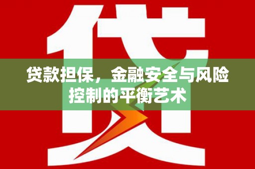 晋州贷款担保，金融安全与风险控制的平衡艺术