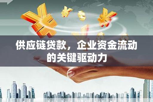 晋州供应链贷款，企业资金流动的关键驱动力