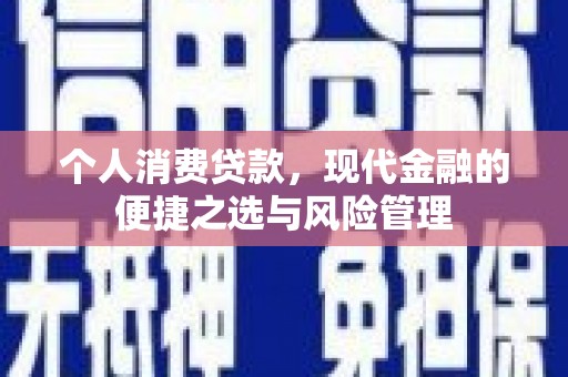 晋州个人消费贷款，现代金融的便捷之选与风险管理