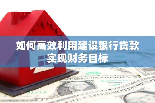 晋州如何高效利用建设银行贷款实现财务目标