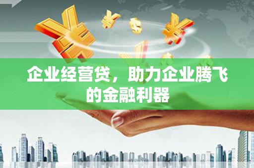 晋州企业经营贷，助力企业腾飞的金融利器