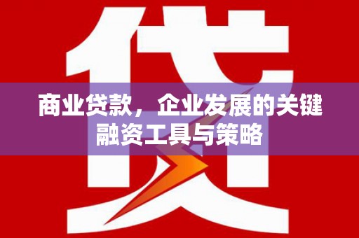 晋州商业贷款，企业发展的关键融资工具与策略