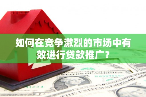 晋州如何在竞争激烈的市场中有效进行贷款推广？