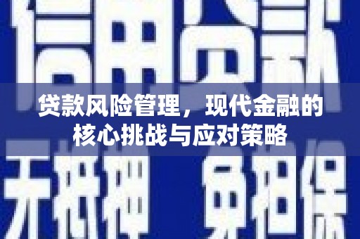 晋州贷款风险管理，现代金融的核心挑战与应对策略