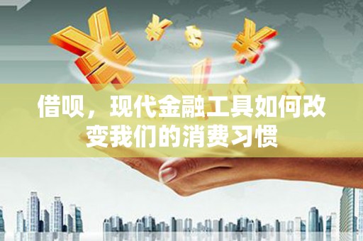 晋州借呗，现代金融工具如何改变我们的消费习惯