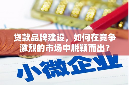 晋州贷款品牌建设，如何在竞争激烈的市场中脱颖而出？