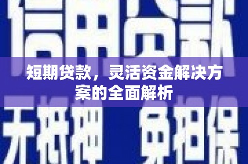 晋州短期贷款，灵活资金解决方案的全面解析