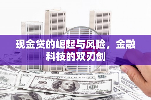 晋州现金贷的崛起与风险，金融科技的双刃剑
