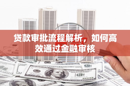 晋州贷款审批流程解析，如何高效通过金融审核