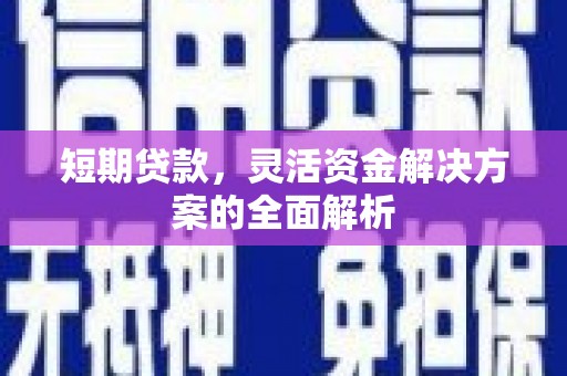 晋州短期贷款，灵活资金解决方案的全面解析