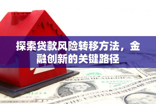 晋州探索贷款风险转移方法，金融创新的关键路径