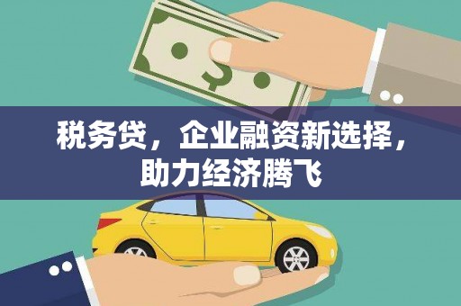 晋州税务贷，企业融资新选择，助力经济腾飞