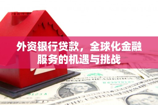 晋州外资银行贷款，全球化金融服务的机遇与挑战