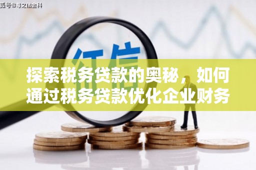 晋州探索税务贷款的奥秘，如何通过税务贷款优化企业财务
