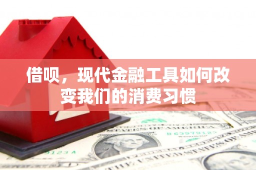 晋州借呗，现代金融工具如何改变我们的消费习惯
