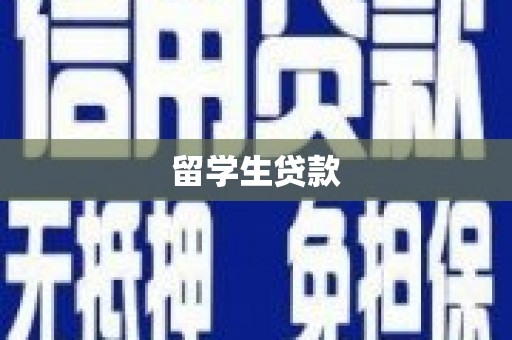晋州留学生贷款