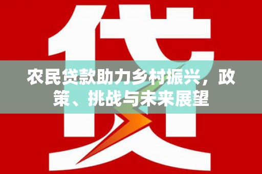 晋州农民贷款助力乡村振兴，政策、挑战与未来展望