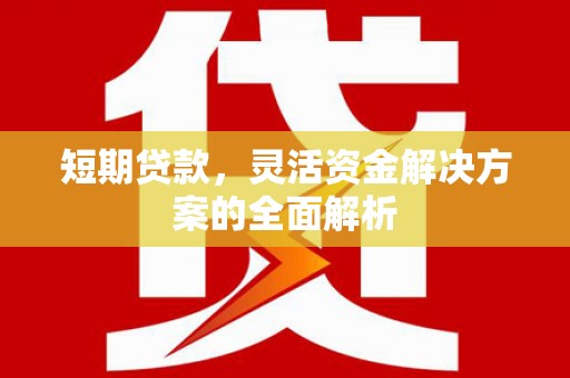 晋州短期贷款，灵活资金解决方案的全面解析