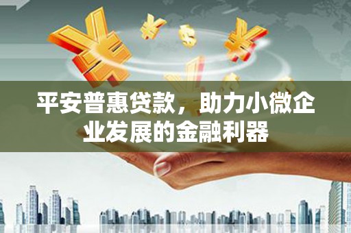 晋州平安普惠贷款，助力小微企业发展的金融利器