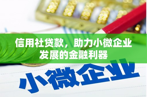 晋州信用社贷款，助力小微企业发展的金融利器