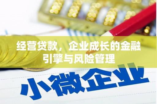 晋州经营贷款，企业成长的金融引擎与风险管理