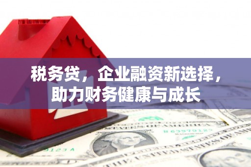 晋州税务贷，企业融资新选择，助力财务健康与成长
